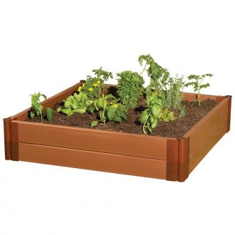 Frame It All Composite Raised Garden Bed, 4 x 4-ft Kit