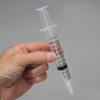Hypodermic Syringes, Disposable, 10 cc in 1/5 cc, Luer-Lok Tip, Pack of 15