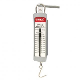 Pull-Spring Scales, Economy, 500 g x 10 g/5 N x 0.1 N