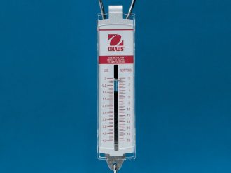 OHAUS Spring Scales, Pound-Newton, 0.56 lb x 0.02 lb/2.5 N x 0.1 N