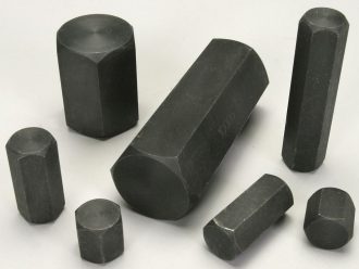Mass Set, Bar, Hexagonal, Solid Steel, Set of 7