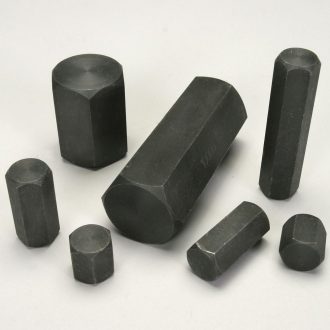 Mass Set, Bar, Hexagonal, Solid Steel, Set of 7