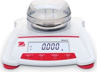 OHAUS Scout® Portable Electronic Balance, SKX123, 120 g, Readability 0.001 g
