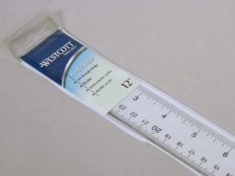 Ruler, See-Through Plastic, 12''