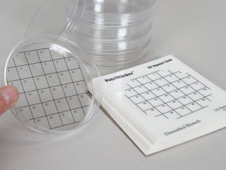 PetriStickers™, 32-Square Grid, 3'', Pack of 36