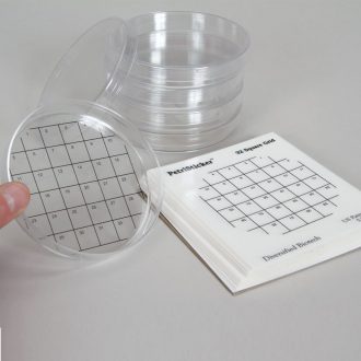 PetriStickers™, 32-Square Grid, 3'', Pack of 36