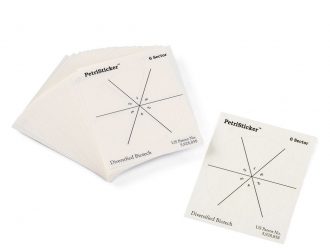 PetriStickers™, 6-Sector Pie, 3'', Pack of 36