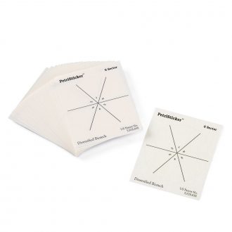 PetriStickers™, 6-Sector Pie, 3'', Pack of 36