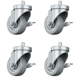 Casters for Adjustable Metal Table, Set of 4