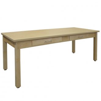 Planning Table, 2-Drawer, Maple Top (165 lb)
