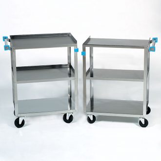 Stainless-Steel Laboratory Cart, 500-lb Capacity