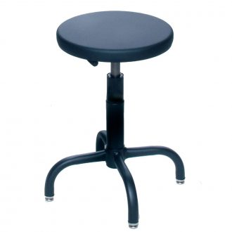Pneumatic Adjustable Steel Stool, Black