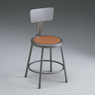Hardboard Seat Stool with Backrest 30'' H