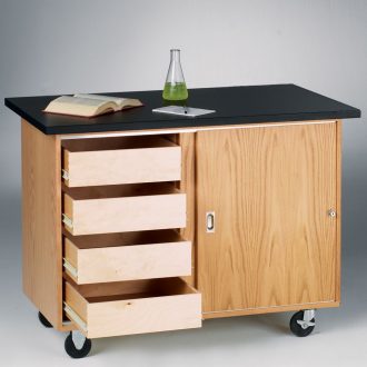 Mobile Lab Table, with Flat Top