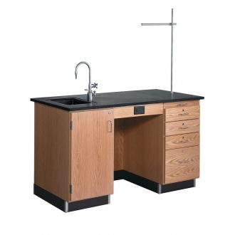 Instructor's Desk with Sink on Left
