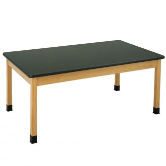 Student Table with Plain Apron and Plastic-Laminate Top, 60 x 30 x 30''
