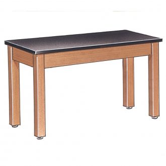 Student Table with Plain Apron and 1'' Solid Epoxy Resin Top, 54 x 30 x 30''