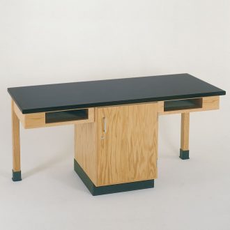 2-Student Table with Plain Apron and Full Cupboard