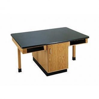 4-Student Table with Plain Apron and Full Cupboard