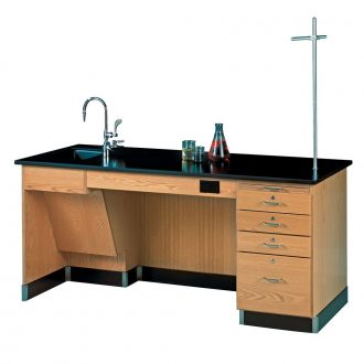 ADA Instructor's/Student Desk, Epoxy Resin Top