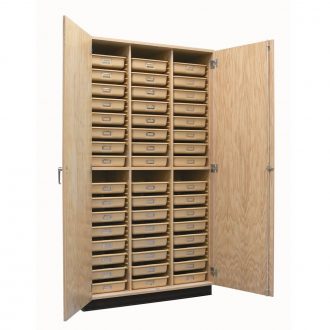 Storage Cabinet with Tote Trays