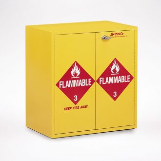 Jumbo Stacking Flammables Cabinet, Self-Closing Doors