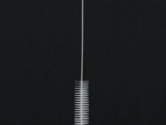 Test Tube Brush, White Nylon Bristles, 8''