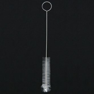 Test Tube Brush, White Nylon Bristles, 8''