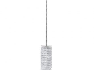 Test Tube Brush, White Nylon Bristles, 10''