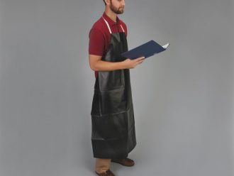 Laboratory Apron, Black Rubberized, Large