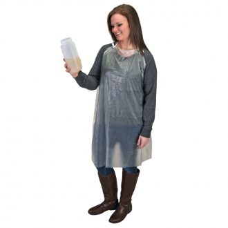 Transparent Plastic Laboratory Apron, Small (27 x 36 in)