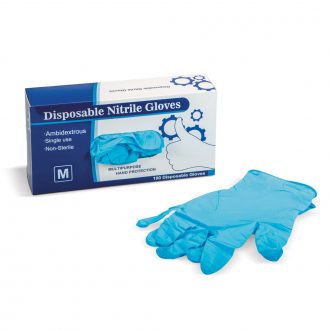 Nitrile Disposable Gloves, Medium, Case of 1,000