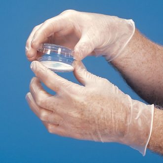 Disposable Vinyl Gloves, X-Large, Dispenser of 100