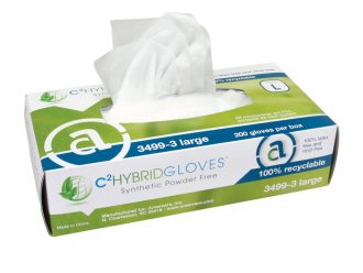 Stretch Polyethylene Gloves, Medium, Box of 200