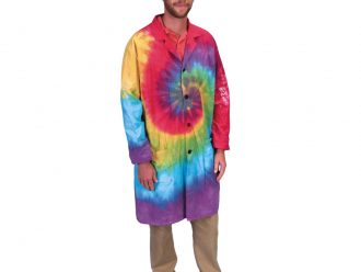 Tie-Dyed Laboratory Coat, Large