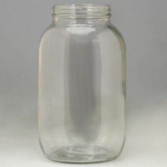 Specimen Jar, Glass, Screw-Cap (Not Included), Shoulder Type, 128 oz, Pack of 12, Cap Diameter 110 mm