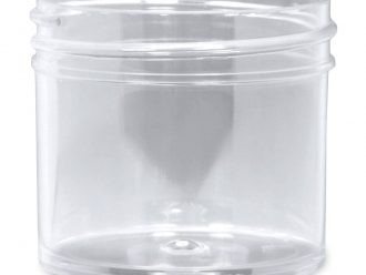 Specimen Jar, Plastic, Screw-Cap (Not Included), Low Form, 8 oz, Pack of 12, Cap Diameter, 70 mm