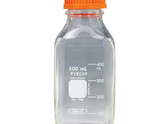 Pyrex® Bottle, Square, Glass, 1,000 mL
