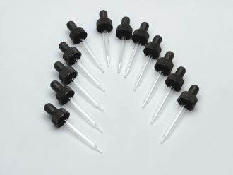 Replacement Dropper for 1-oz Amber Dropping Bottle, Pack of 12