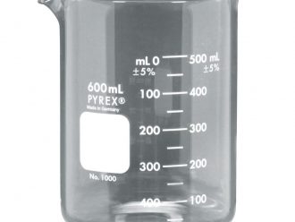Pyrex® Glass Griffin Beaker, Low Form, Measuring, 600 mL