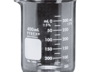 Pyrex® Glass Griffin Beaker, Low Form, Heavy Duty, 400 mL