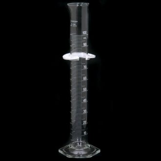Pyrex® Glass Graduated Cylinder, Single Metric Scale, 500 mL, Case of 8