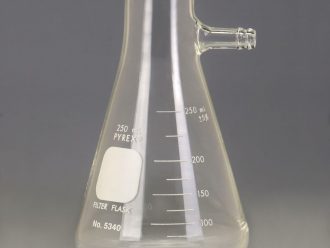 Pyrex® Glass Filtering Flask, Heavy-Walled, with Side Tubulation, 250 mL