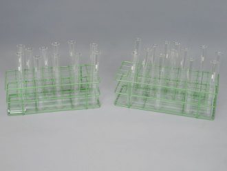 Scienceware Wire Test Tube Rack, for 15 to 16 mm Tubes, 72 holes, green epoxy coating