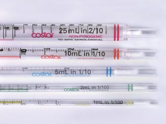 Serological Pipets, Corning, Polystyrene, Sterile, 1 x 0.01 mL, Pack of 50