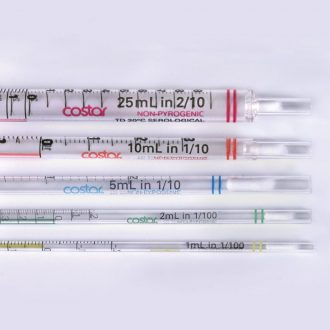 Serological Pipets, Corning, Polystyrene, Sterile, 1 x 0.01 mL, Pack of 50