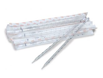 Pyrex® Disposable Glass Serological Pipets,Capacity, 10 mL, Grad, 0.1 mL, Pack of 100