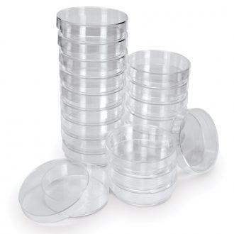 Petri Dishes, Polystyrene, Disposable, Sterile, 60 x 15 mm, Case of 500