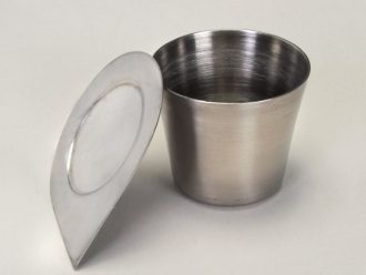 Steel Crucible, 30 mL, with Lid