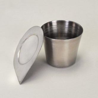 Steel Crucible, 30 mL, with Lid